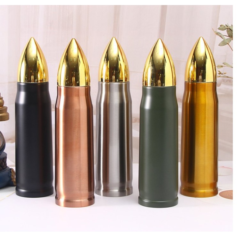 Travel Drink Bullet Shaped Stainless Steel Water Bottle Double Wall Insulation Vacuum Tumbler Travel Mugs Thermo Cup – Drinkware and Vacuum Flasks price