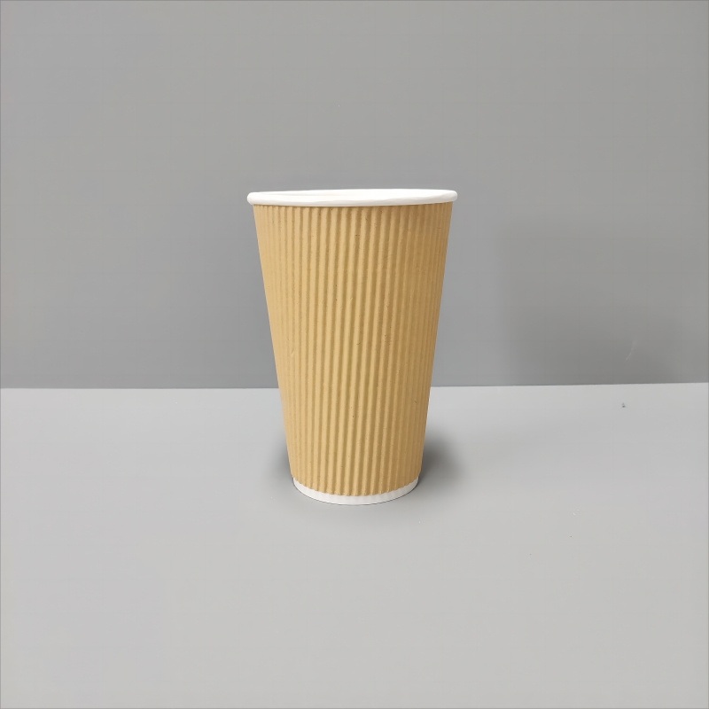 Wholesale Prices Ripple Wall Hot Drink Disposable Ripple Wall Corrugated Portable Coffee Paper Cup with Lids – Portable Coffee Paper Cup with Lids and Ripple Wall Paper Cup price