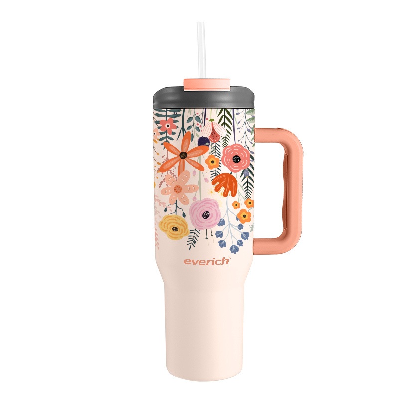 40oz Double Threaded Tumbler with Handle Sipping and Straw Lid 100% Leak-Proof Cup Holder Friendly Custom Logo Tumbler – Stainless Steel Tumbler and Personalized Stainless Steel Tumbler price