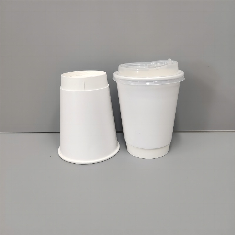 Custom Printed Takeaway Double Wall Coffee Paper Cups 8oz 12oz 16oz – Paper Coffee Cups with Lids and Double Wall Paper Cup price
