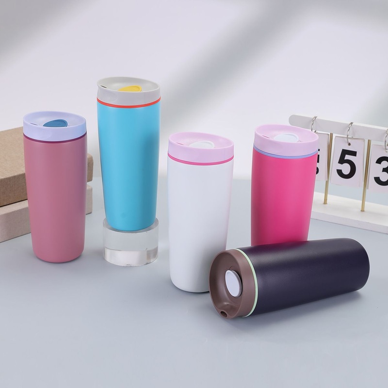 Customized Double Wall Stainless Steel Coffee Cup Vacuum Flask Insulated Travel Tumbler Drum Simple Insulated Thermal Mug with Lid – Thermal Mug and Travel Mug price