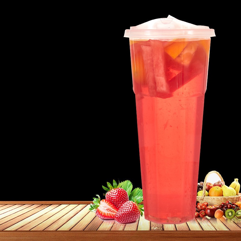 Disposable Transparent PP Injection Molding Cup Thick Milk Tea Juice Drink Cup Takeaway Packaging Cup – Plastic Cup and Disposable Cup price