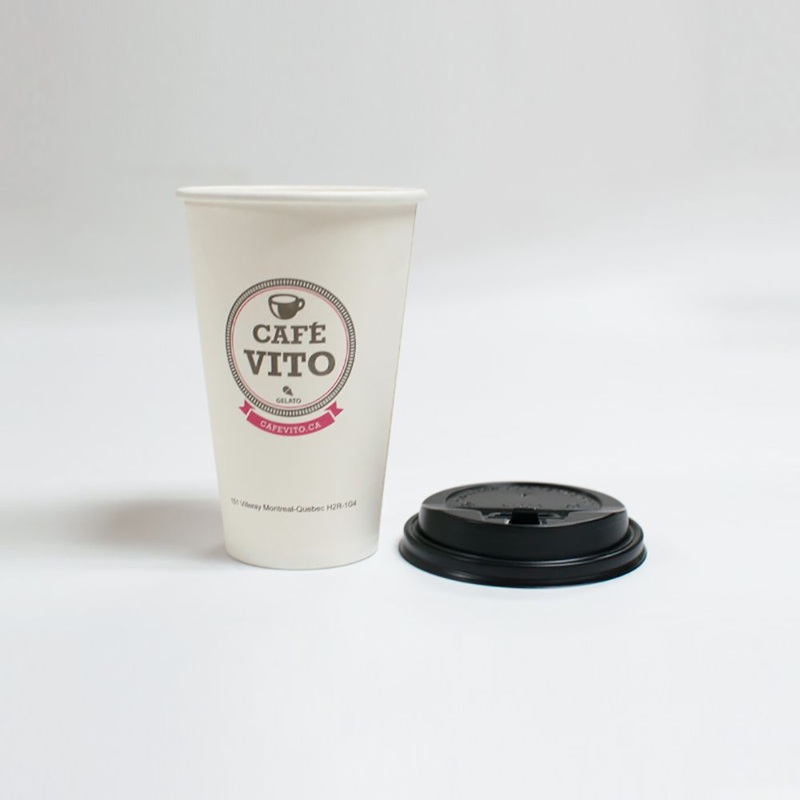 Drink with Lid Disposable 16oz Coffee 12oz Single Wall Paper Cup – Paper Cup and Disposable Cup price