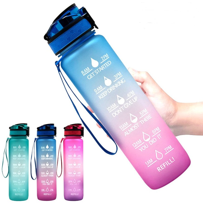 Large-Capacity Space Tritan Gradient Color Sports Fitness Kettle Water Bottle – Fitness Water Bottle and Plastic Bottle price