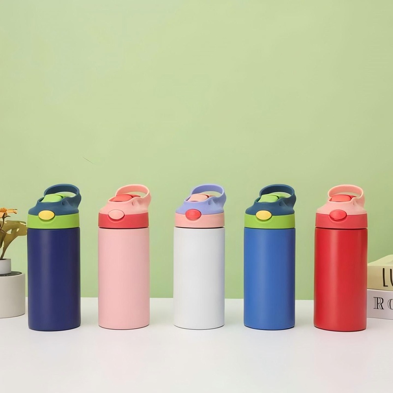 School Boys Girls Customized 12oz Double Wall Insulated Water Bottle for Children Stainless Steel Kids Thermos with Straw – Water Bottle and Vacuum Flask price