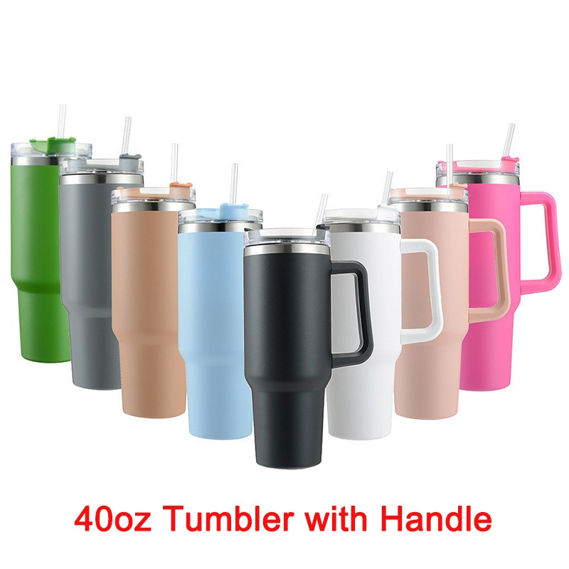 Wholesale Bulk Customozed Logo Wall Insulated Stainless Steel 40oz Tumbler with Handle – Water Bottle and Sport Water Bottle price