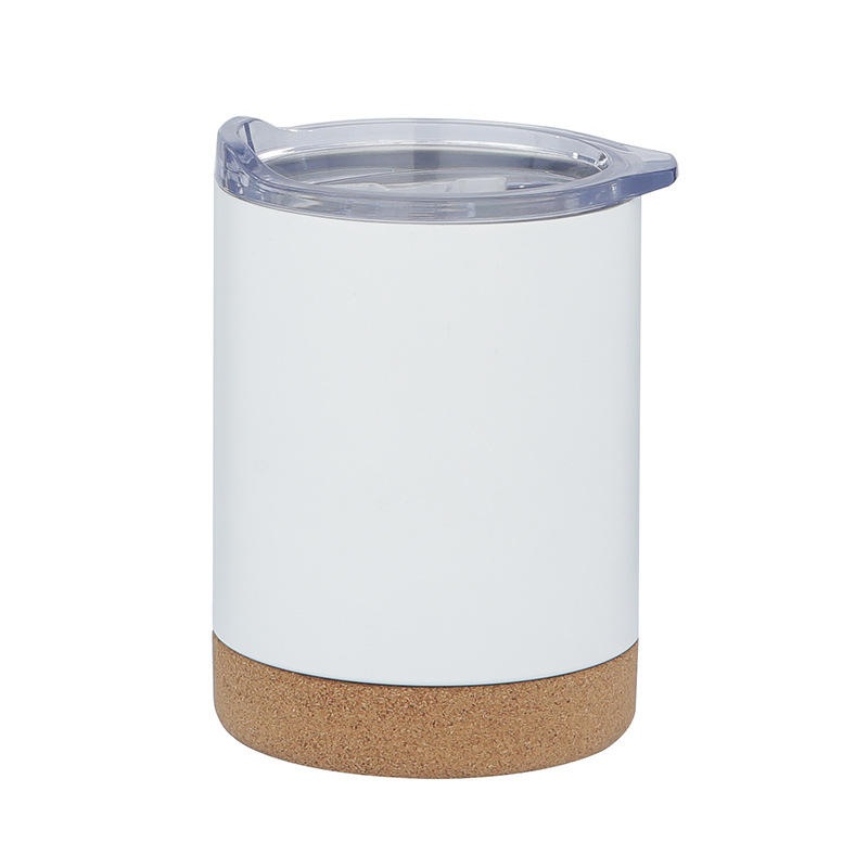 Wholesale Double Wall Insulated Vacuum Stainless Steel Travel Tumbler 12oz Coffee Mug with Cork Base – Crok Base Coffee Mug and 12oz Wine Tumbler price