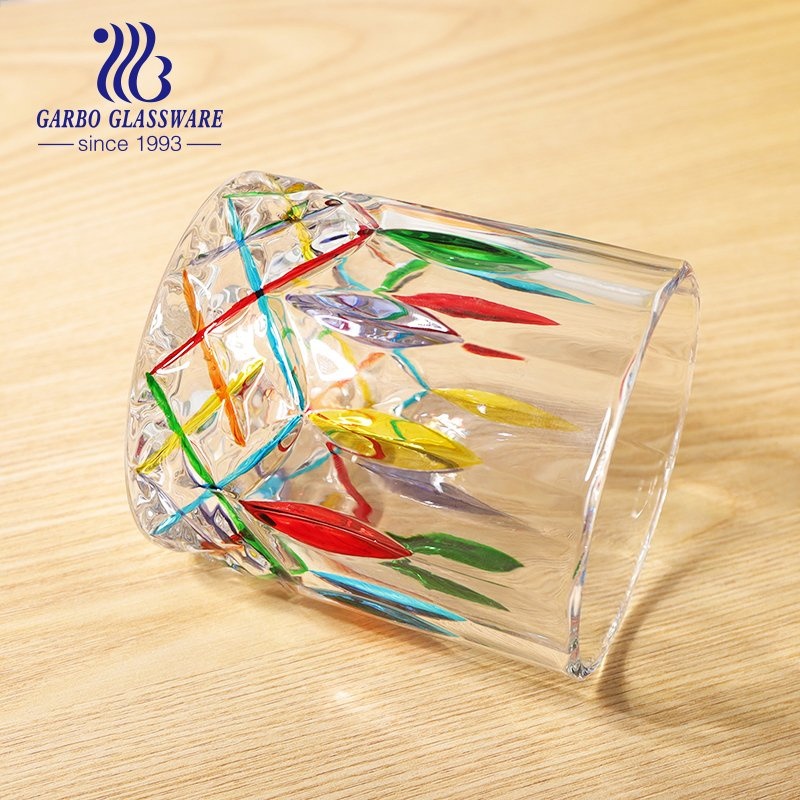 Wholesale Wine Glasses Crystal Hand-Painted Twisted Woven Whisky Glass Ribbed Shot Beer Whiskey Cocktail Cup for Bar Restaurant – Ins Hot Cup and Shot Glass Tumbler price