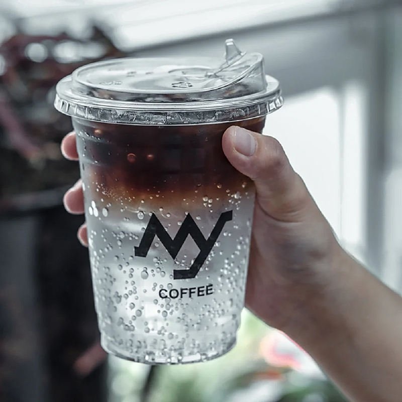 20oz Compostable Disposable Cold Coffee Tea Pet Plastic Cup with Lid and Straw – Compostable Plastic Cup and 16oz Plastic Cup price