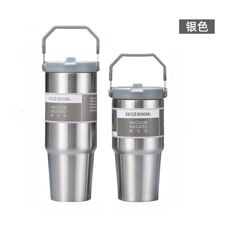 304 Double-Layer Vacuum Insulated Water Cup, Large Capacity New 30oz Portable Handheld Ice Cream – Vacuum Insulated Cup&Mug and Cups price