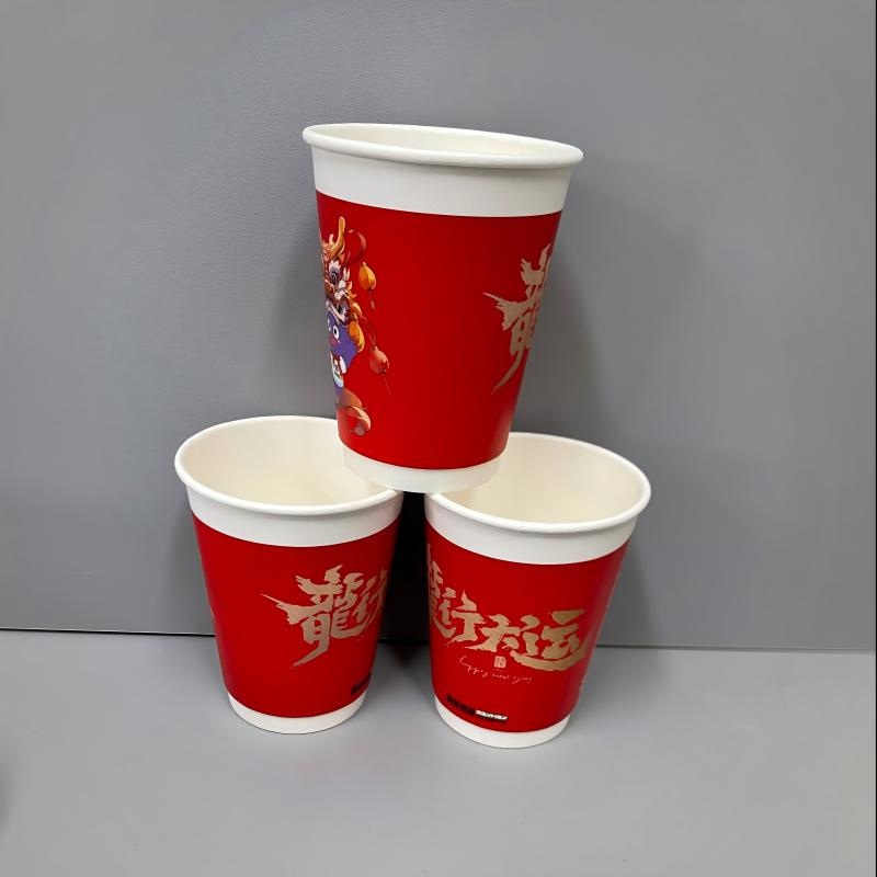 4oz 8oz 12oz 16oz 22oz Custom Logo Disposable Double Wall Hot Coffee Paper Cup with Lid – Double Wall Coffee Cup and Hot Coffee Drinks with Lids price