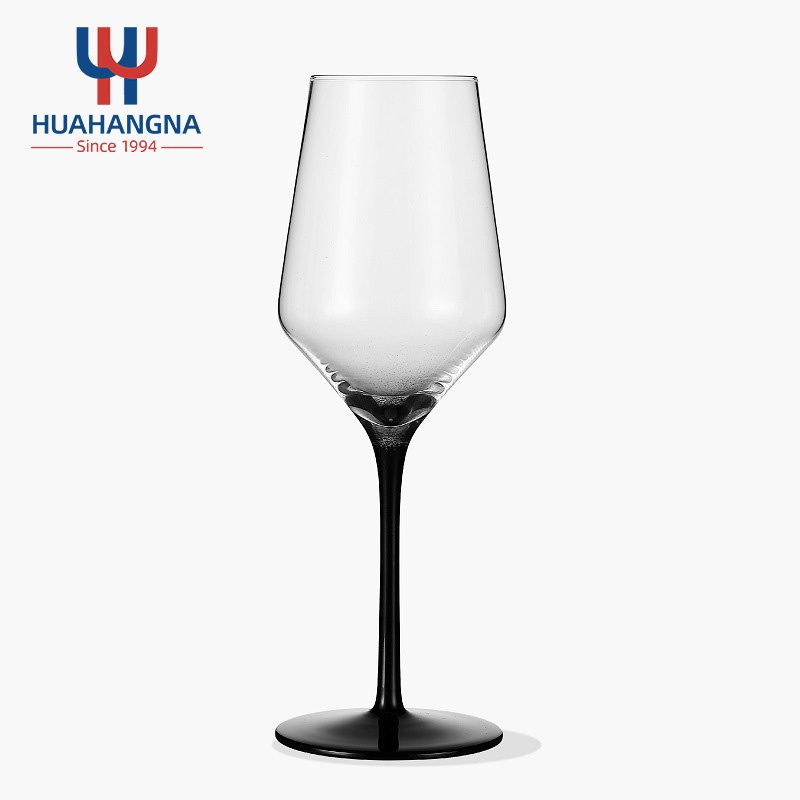 510ml Black Stem Wine Glass Cups Burgundy Crystal Clear Glass Goblets – Wine Cups and Burgundy Cups price