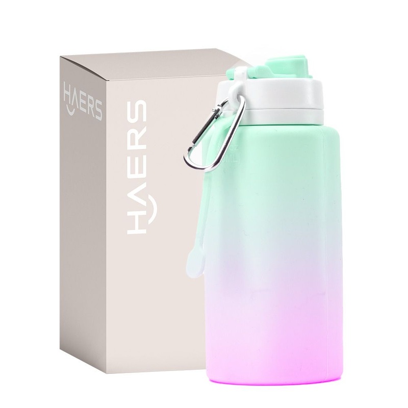 BPA Free Leakproof Silicone Compact Collapsible Water Bottle for Gym Travel Use – Gym Water Bottle and Travel Water Bottle price