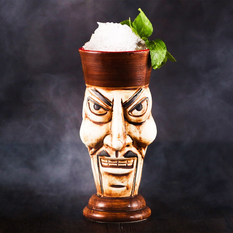 Ceramic Tiki Mugs Cocktail Cup for Bar for Party Handmade Painting Tiki Mug – Ceramic Mug and Porcelain Cup price