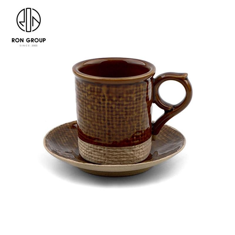 Classic Brown Customized Ceramic Coffee Tea Water Porcelain Cup with High Quality – Customized Cup and Ceramic Porcelain Cup price
