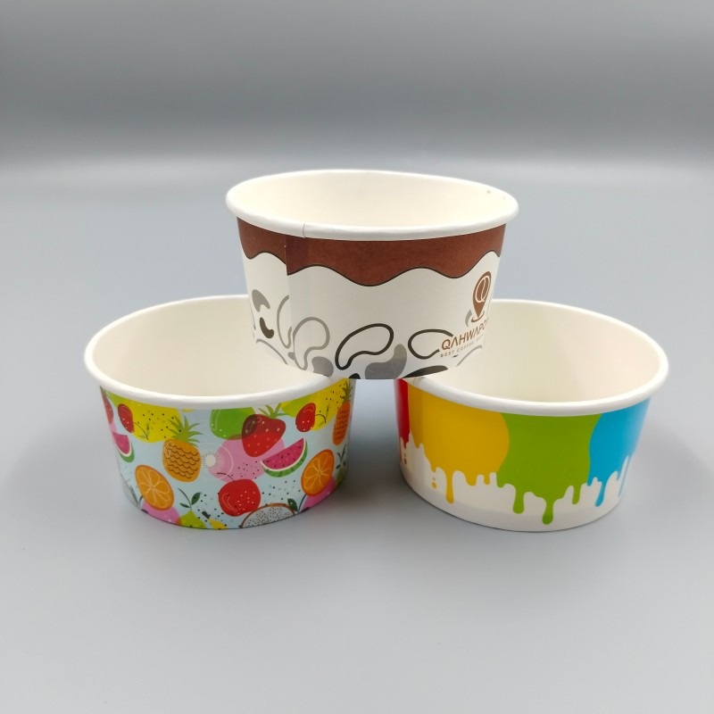 Colorful Printed Sundae Dessert Ice Cream Paper Cup with Dome Lid – Ice Cream Cup and Sundae Paper Cup price