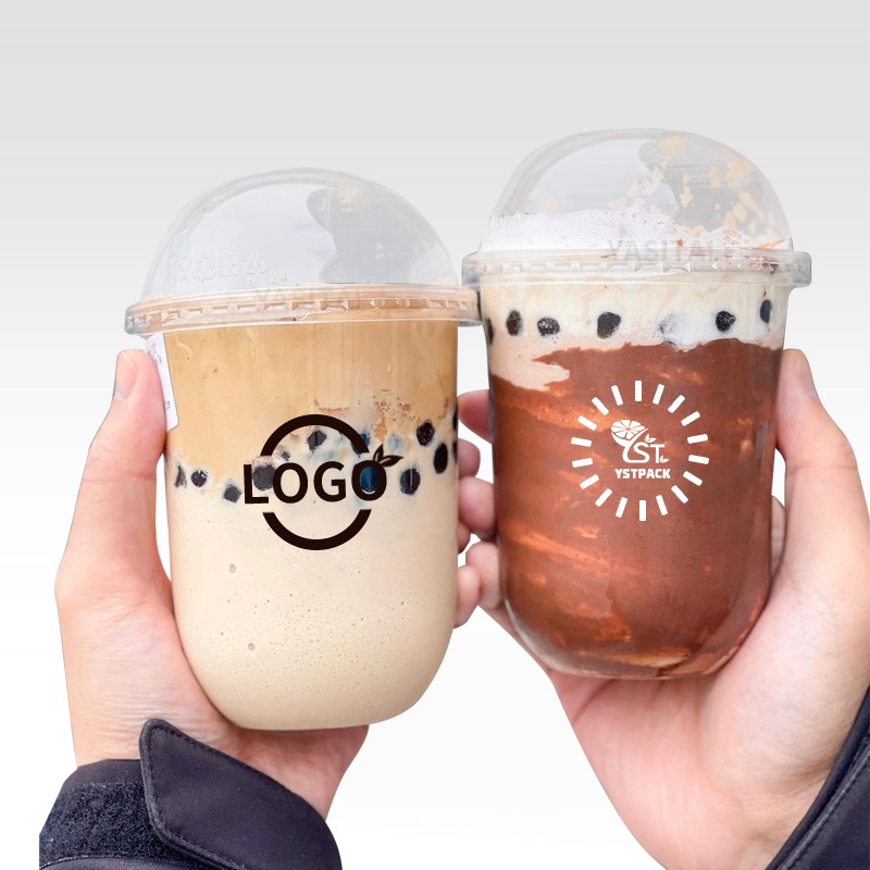 Factory Directly Sale 10/12/14/16/18/24oz Disposable Pet U Shape Cup – Disposable Cup and Pet Cup price