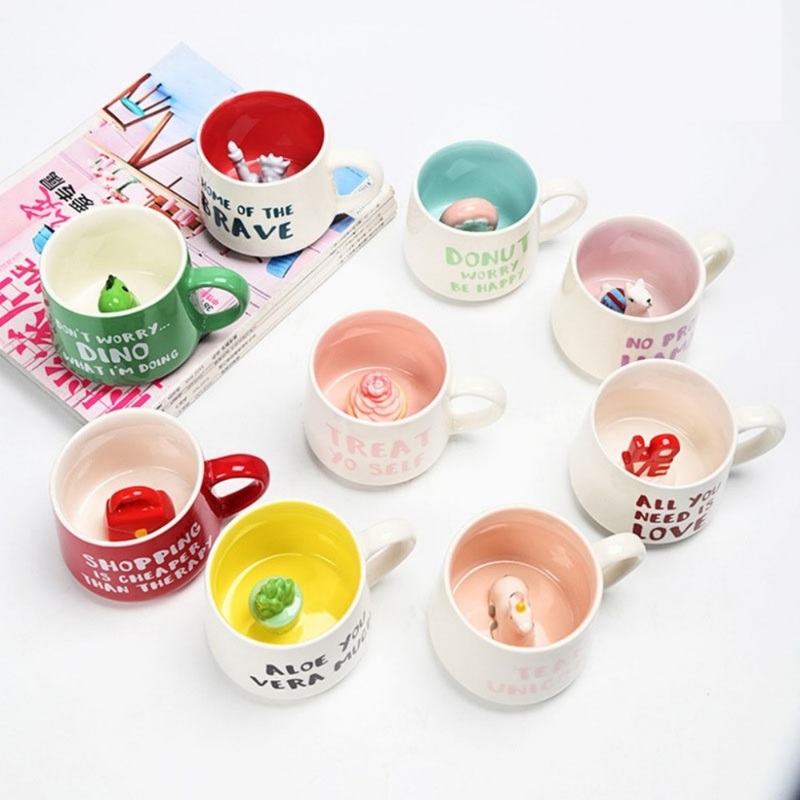 Handmade 500ml Eco-Friendly Porcelain Cup Espresso Ceramic Coffee Mug Modern Design Unique Handle High Quality Mugs – Ceramic Mug and Mugs Ceramic price