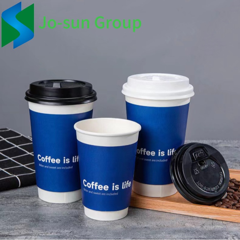 Jo-Sun 2024 New Disposable Double-Layer Thickened Paper Cup Factory Direct Sales – Disposable Cup and Insulation Disposable 8oz Double Wall Paper Cup price