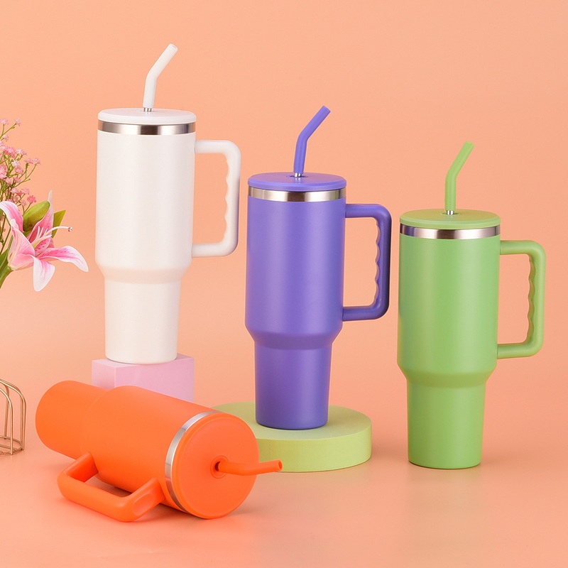 New Product Leak Proof Insulated Coffee Mug Stainless Steel Travel Mug 40oz Tumbler with Handle – Tumbler with Handle and 40oz Tumbler price