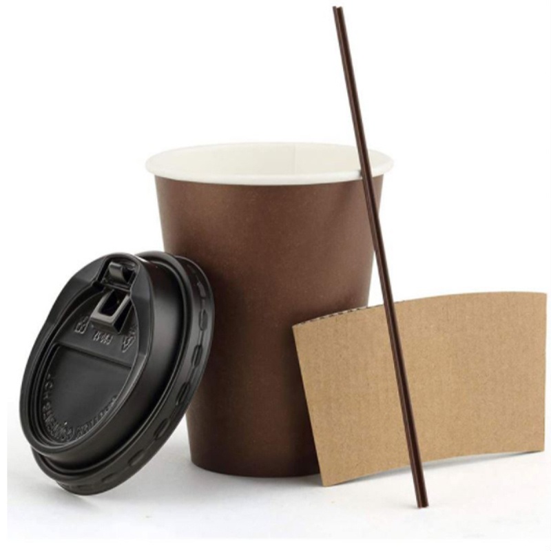 PE/PLA Coating 12oz 16oz 20oz 22oz 24oz Single Wall Paper Coffee Cup – Disposable Paper Cup and Paper Cups price