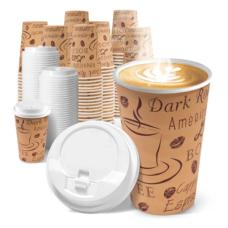 Single Wall Paper with Lid Disposable Paper Cups for Hot Drinks Cups – Coffee Cup and Paper Cup price
