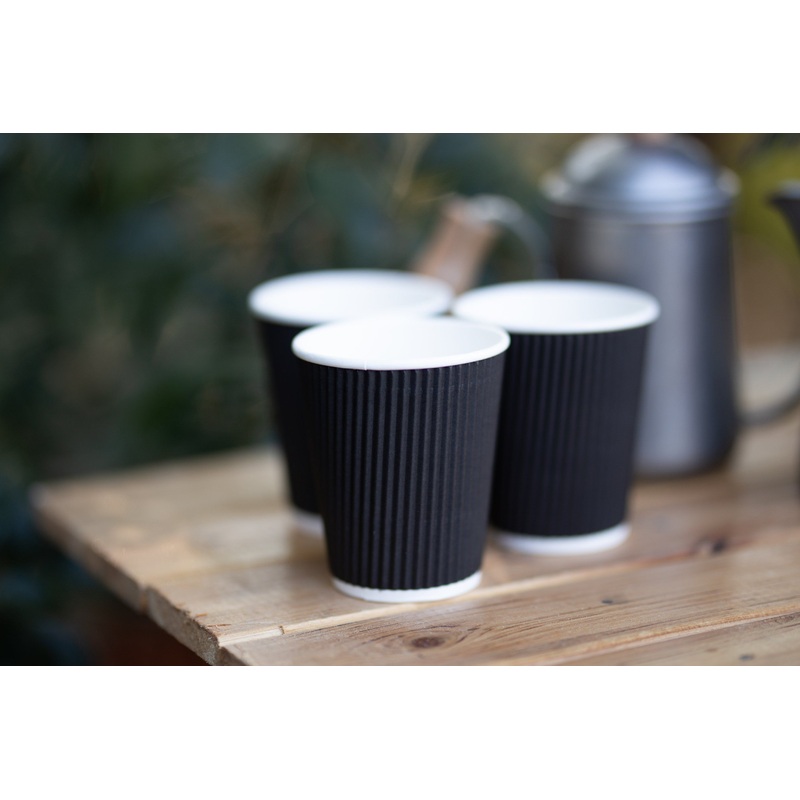 Varisized 8oz 120z 160z 20oz 22oz Biodegradable Coffee Cups Ripple Wall Paper Cup – Paper Cup and Cup price