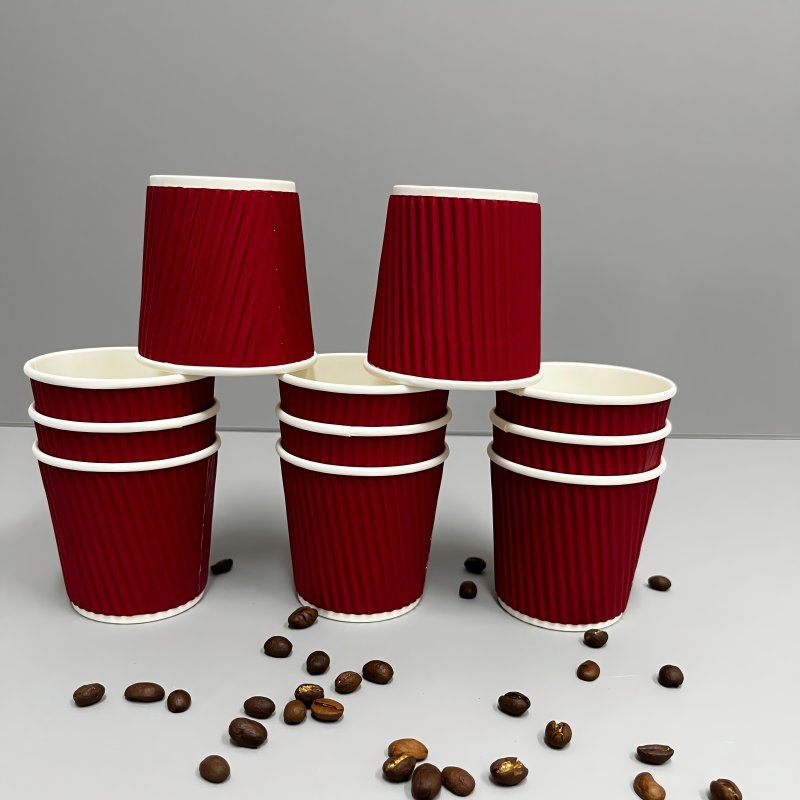 Wholesale Custom Ripple Wall Paper Cups for Hot Cold Tea and Coffee or Takeaway – Ripple Wall Paper Cup and Biodegradable Paper Cups price