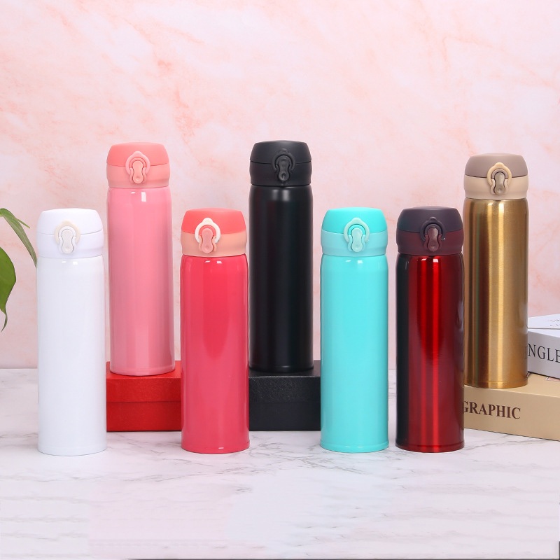 17 Oz Thermoses Bottle 500ml Bounce Travel Stainless Steel Mug Printing Bouncing Cover Thermoses Double Wall Insulated Water Bottle – Water Bottles and Drinkware price