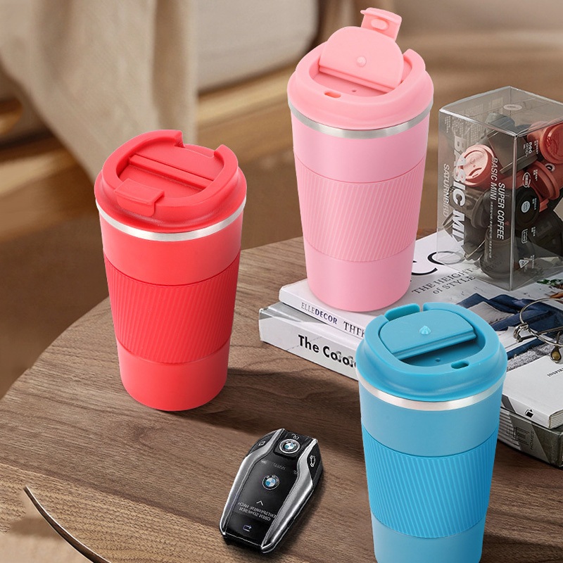 17oz Insulated Stainless Steel Silicone Double Wall Coffee Tumbler Reusable Coffee Cup for Hot Iced Beverage – Double Wall Coffee Tumbler and Coffee Tumbler price