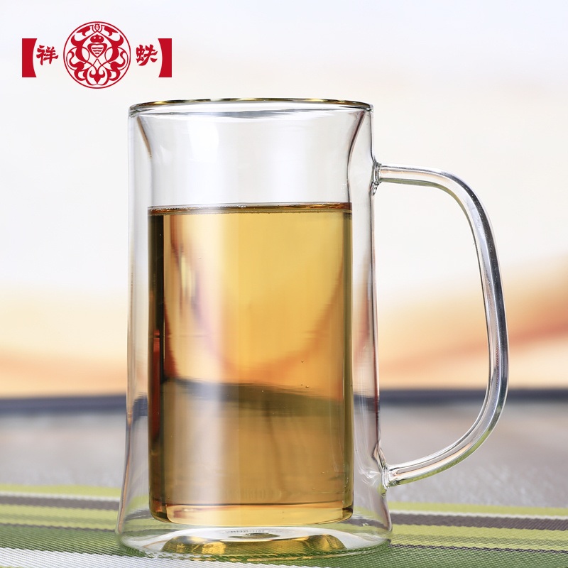 400ml Double Wall Clear Glasses – Insulated Glassware with Handle – Large Tea Cup – High Borosilicate Double Wall Glass and Double Wall Coffee Cup price