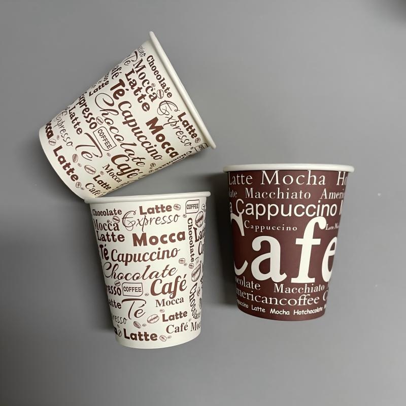 Custom Printed Degradable PLA/PE Lined Wholesale 8oz 10oz 12oz Disposable Single Double Wall Hot Coffee Paper Cup with Lid – Hot Coffee Paper Cup with Lid and Single Wall Coffee Cups price