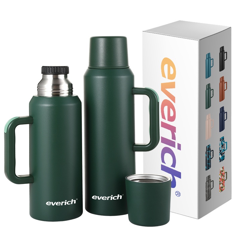 Everich Stainless Steel Water Bottle Vacuum Flask with Handle and Cup Lid – Water Bottle and Vacuum Flask price