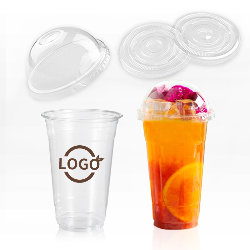 Factory Price Custom Logo 12 16 20 24oz PP Pet Transparent Disposable Plastic Cup with Lid Boba Milk Tea Cups – Milk Tea Cups and Boba Cups price