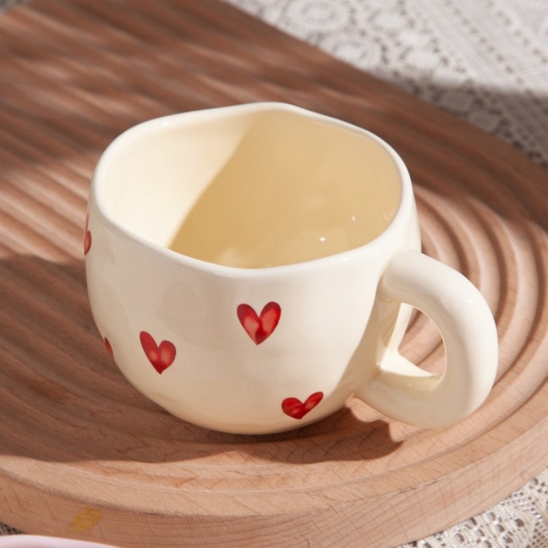 Handmade Unique Porcelain Coffee Mug for Tea Large Mugs Ceramic Original Breakfast Milk Drink Cups Unique Gifts for Friends – Ceramic Mug and Mugs Ceramic price