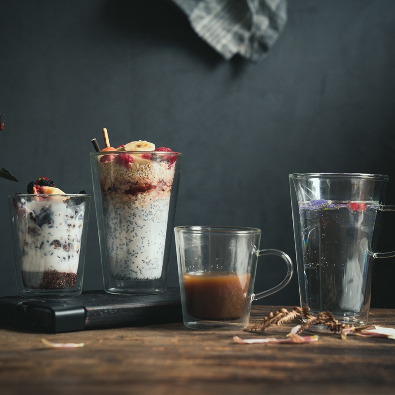 High-Quality Borosilicate Classical Drinking Mug Double Wall Glass Cups – Coffee Glasses and Espresso Glasses price