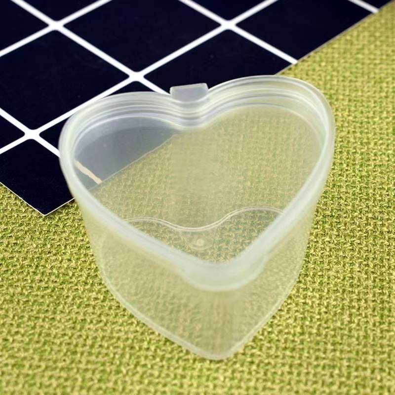 Love Heart Shaped 45ml Transparent Packaging Box with Lid DIY Pudding Sealed Plastic PP Storage Sauce Cup – Cup and Plastic Cup price