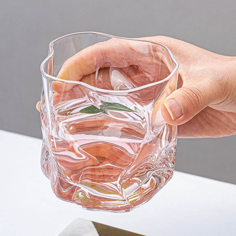 Low Price Water Cup Unique Design Water Cup Personalized Glass Water Cup for Office Use – Glass Bottle and Water Glass price