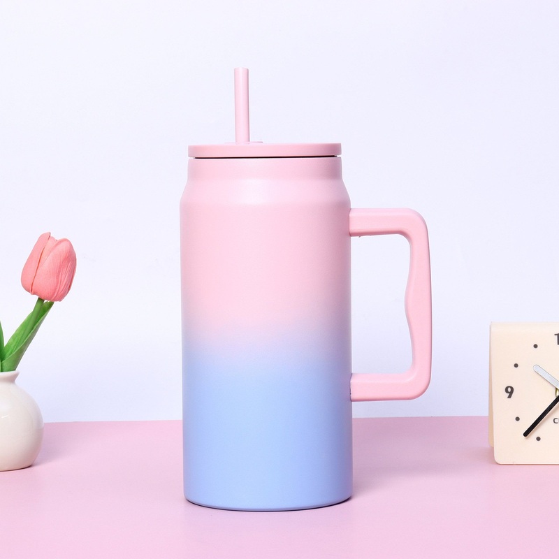 New Arrival Whosale 50oz Stainless Steel Tumbler Water Bottle Car Cup Mugs Thermo with Handle and Straw Vacuum Insulated Customized Accept – Sport Thermos and Stainless Thermos price