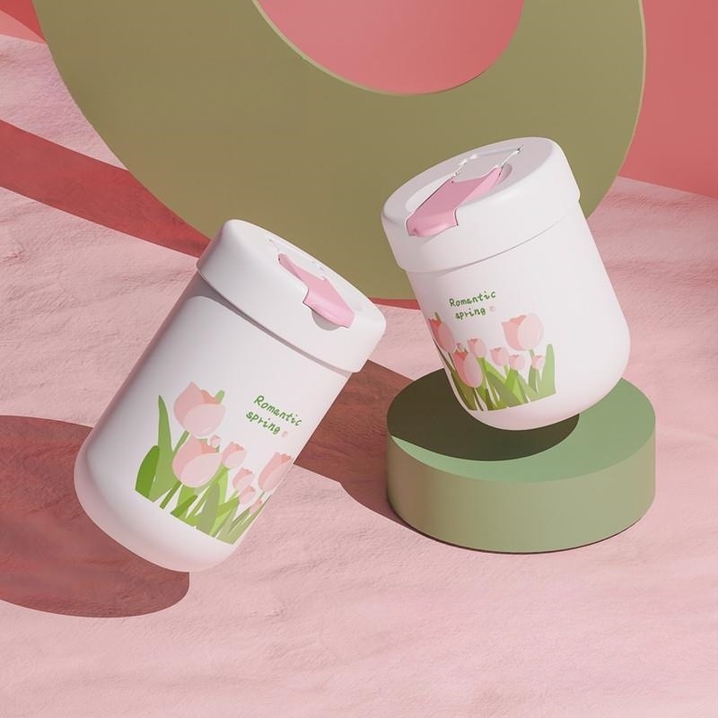 320ml460ml Customized Logo Compact and Portable Coffee Cup Stainless Steel Straw Cup – Travel Vacuum Flask and Promotion Gift Tumbler price