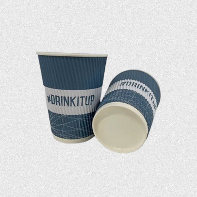 Disposable Corrugated Coffee Milk Tea Cup Anti-Scald Hot Drink Cup – Paper Cup and Corrugated Paper Cup price