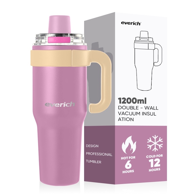 Everich Custom Color Stainless Steel Tumbler 30/40oz Tumbler with Straw and Handle Coffee Mug Gym Fitness Use Water Bottle – Tumbler and Tumbler with Straw price
