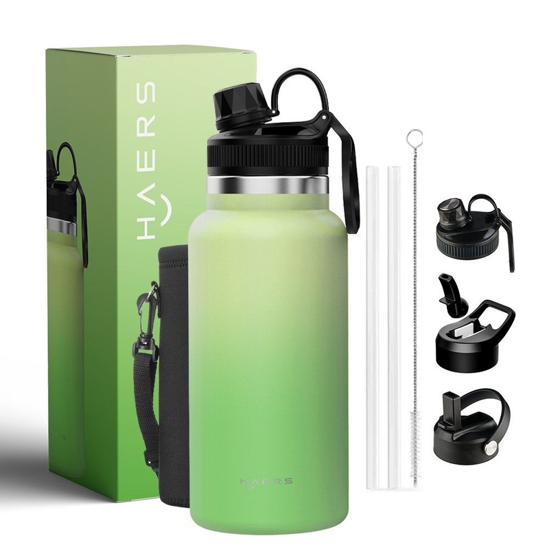 Haers Sport Water Bottle with Straw for Running and Travel – Steel Sports Water Bottle and Vacuum Insulated Water Bottle price