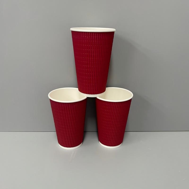 High Quality Custom Biodegradable Ripple Wall Paper Cups with Lid – Ripple Wall Paper Cup and Biodegradable Paper Cups price