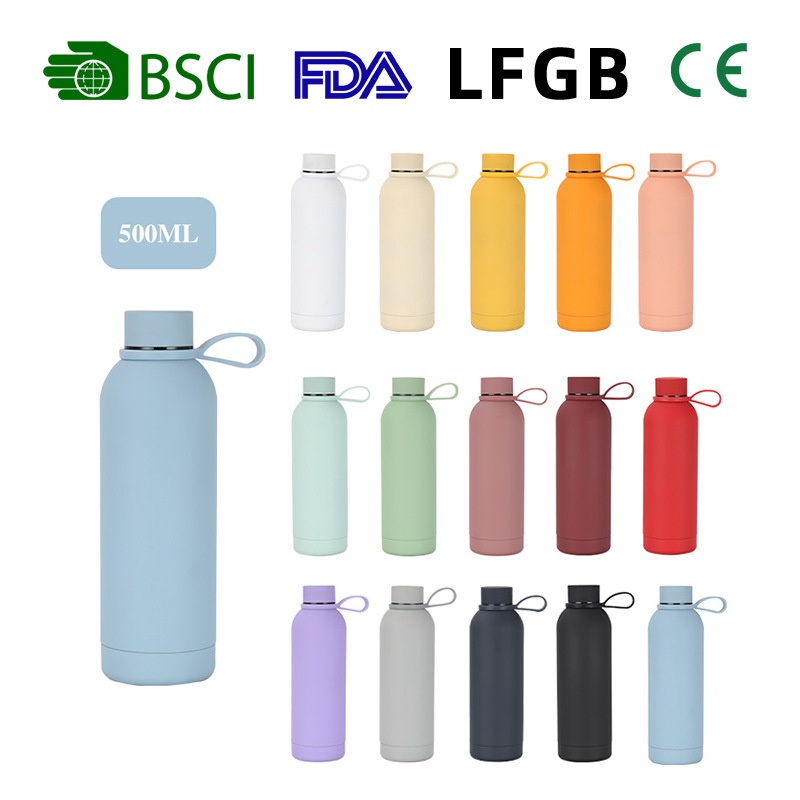 Large Capacity Small Mouth Bottle Outdoor Sports Car Portable Frosted Water Cup 304 Double Wall Insulated Stainless Steel Water Bottle – Small Mouth Bottle and Outdoor Sports Car Portable Bottle price