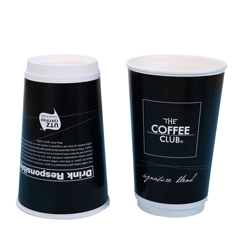 OEM Custom Logo High Quality Disposable Biodegradable 14 Oz Double Wall Paper Coffee Cups – Paper Cup and Disposable Coffee Cup price