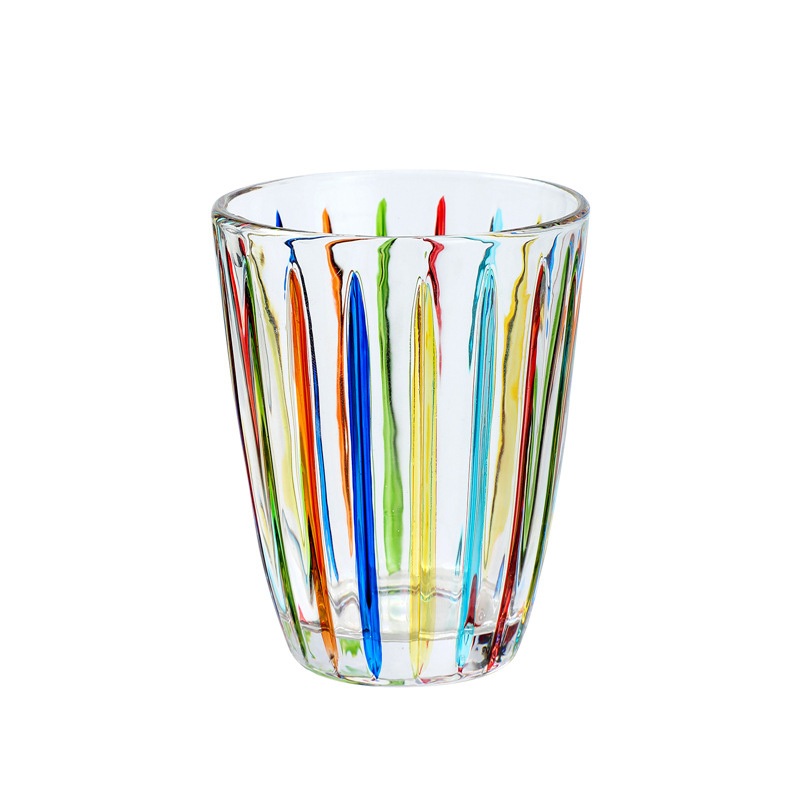 Single Wall Crystal Retro Drinking Water Milk Tea Juice Glass Cup – Glassware and Cups price
