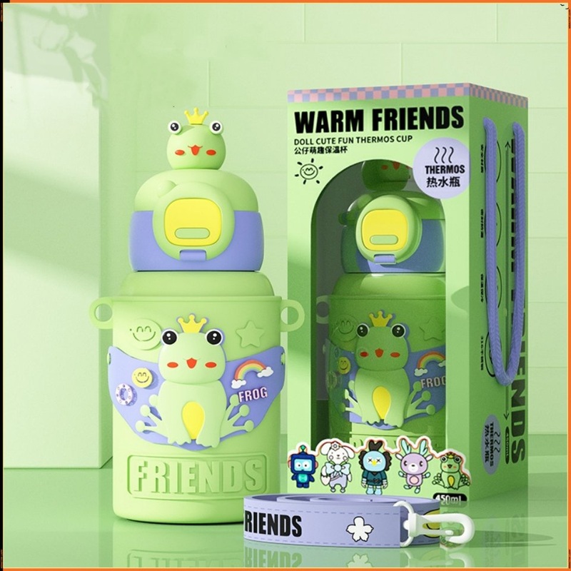 Stainless Steel Cute Kids Insulated Mug with Lid and Straw – Childrens Thermos Cup and Thermos Cup price
