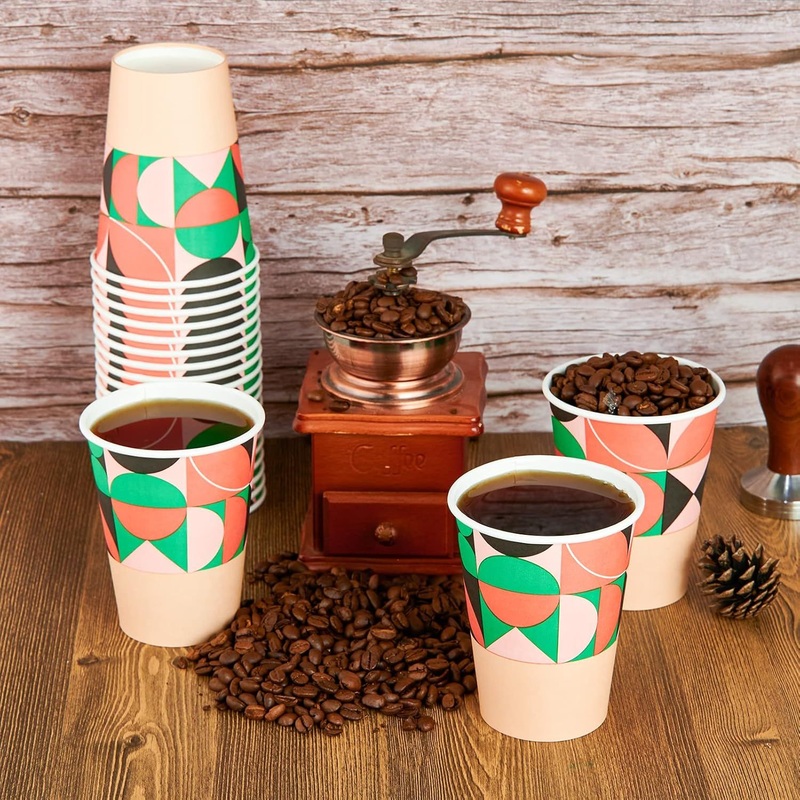 Trendz Disposable Party Paper Coffee Cups White Takeaway Disposable Paper Cup for Cold Drink – Coffee Paper Cup and Customized Paper Cup price