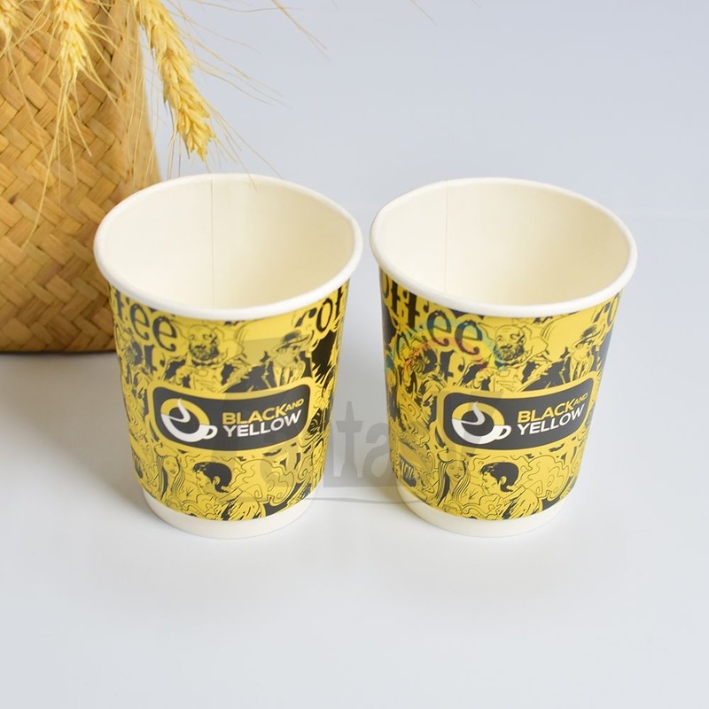 16oz 480ml 500ml 22oz 650ml Beverage Coffee Double Wall Paper Cup – Coffee Paper Cup and 16oz Paper Cup price